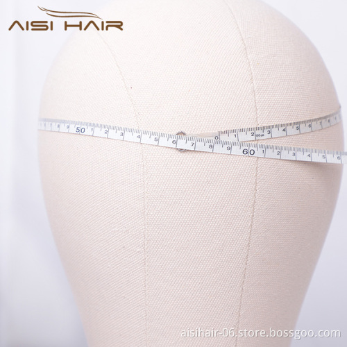 Aisi Hair Professional Poly Canvas Block Mannequin Head for Wig Making Displaying Drying Free Gifts